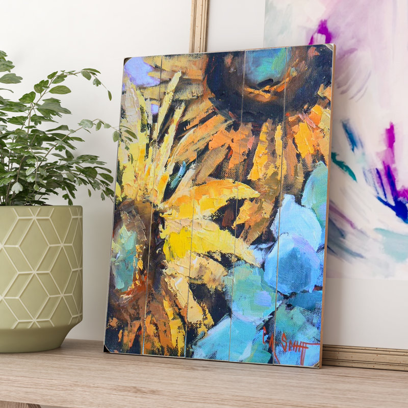 Red Barrel Studio® Painted Sunflowers Wall Art & Reviews Wayfair